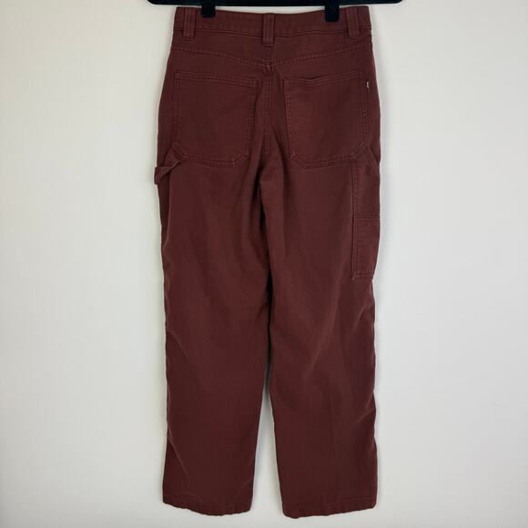 Aritzia TNA Womens Greenwich High Waisted Utility Carpenter Warm Umber Pants 0 - Picture 2 of 11